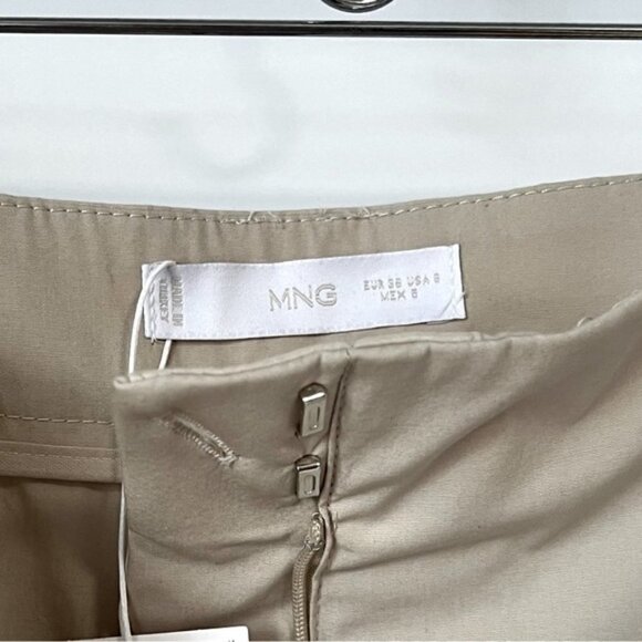 Mango Pope Classic Pants, Women - Beige. Size: 6 (US). NWT - Picture 5 of 9